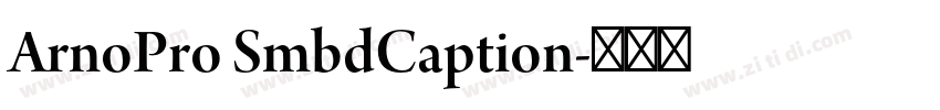 ArnoPro SmbdCaption字体转换